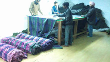 Shaping of the blankets
